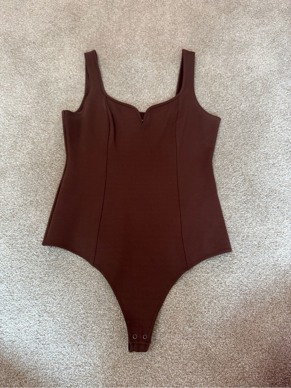 Abercrombie Brown Scoop Neck Bodysuit